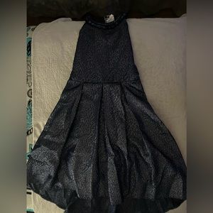 dark blue dress, size: 14 in kids